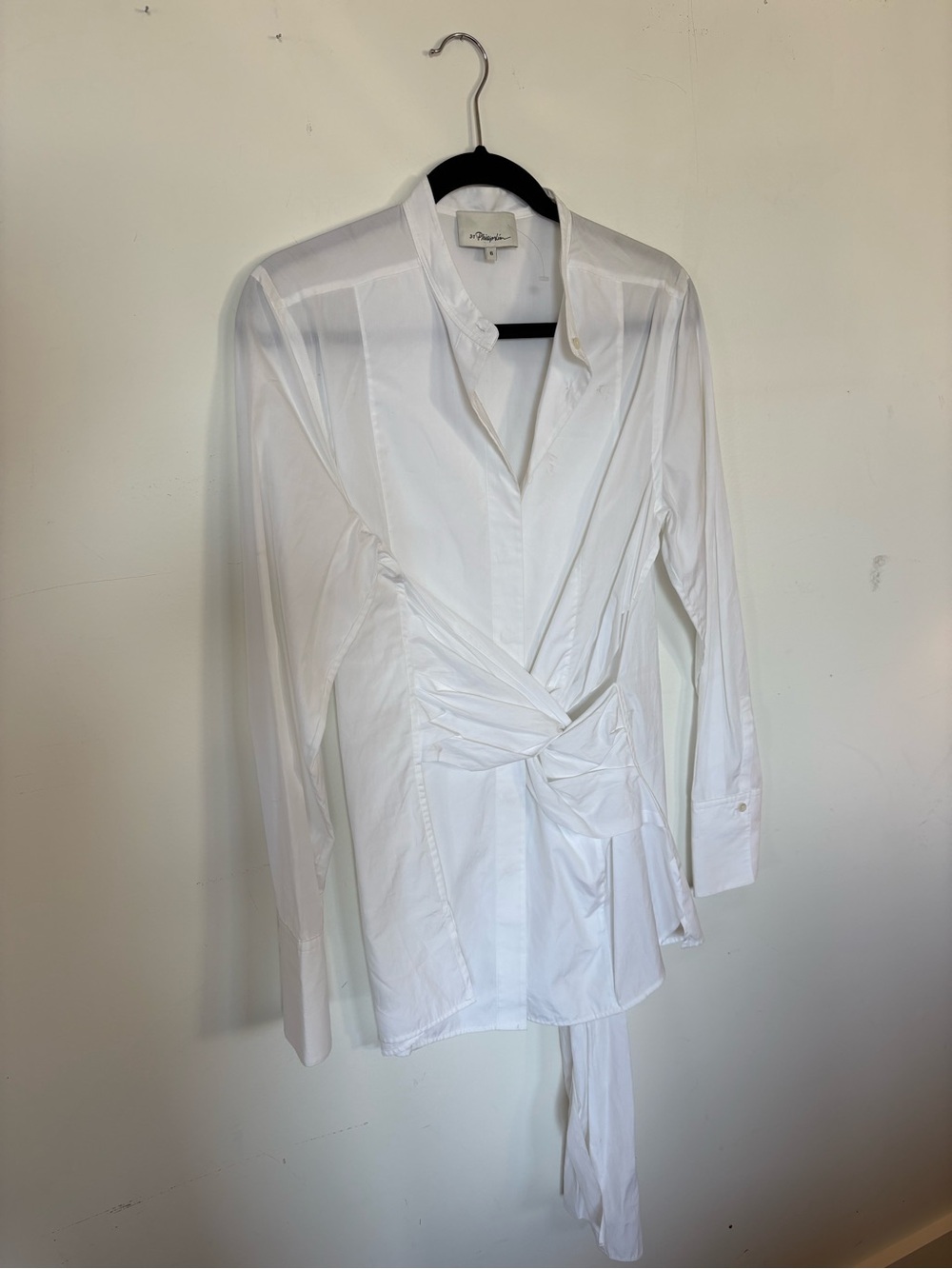 3.1 Phillip Lim White Wrap-Front Women's Blouse